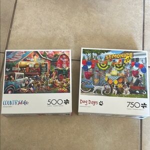 Country Life & Dog Days Puzzle Set
